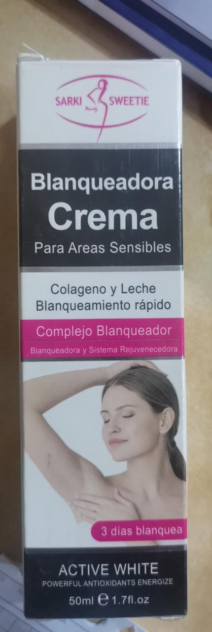 crema blanqueadora